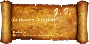 Guthercz Ildikó névjegykártya